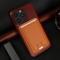 Magnetic Premium Leather Wallet Case For iPhone 15 14 13 12 series