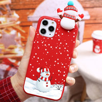 Christmas Doll Deer Cartoon Case For iPhone 13 12 11 Series