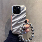 3D Water Ripple Bracelet Soft Silicone Case for iPhone 14 13 12 series