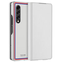 Luxury Magnetic Ultra thin PU Leather Camera Protection Shockproof Case for Samsung Galaxy Z Fold 3