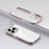 Transparent Soft TPU Frame PC Back Shockproof Case for For iPhone 15 14 series