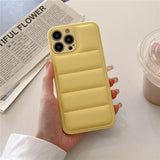 Fashion Down Jacket Case for iPhone 14 13 12 series