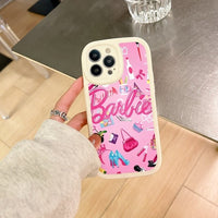 Barbie Doll PU Leather Case For iPhone 14 13 12 series