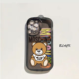 Trendy Cute Fashion Bear Silicone Case For iPhone 14 13 12 series