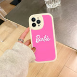 Barbie Doll PU Leather Case For iPhone 14 13 12 series