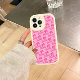 Barbie Doll PU Leather Case For iPhone 14 13 12 series