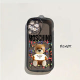 Trendy Cute Fashion Bear Silicone Case For iPhone 14 13 12 series