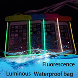 wangcangli Universal swim waterproof phone pouch cover fluorescent for iPhone for xiaomi Mobile waterproof case cases Bag